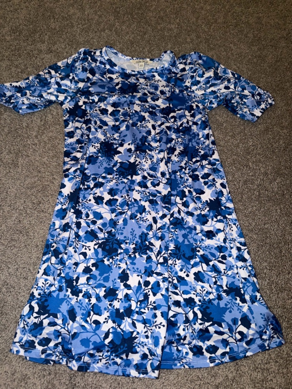 The Pioneer Woman Blue Floral Casual Girls Dress